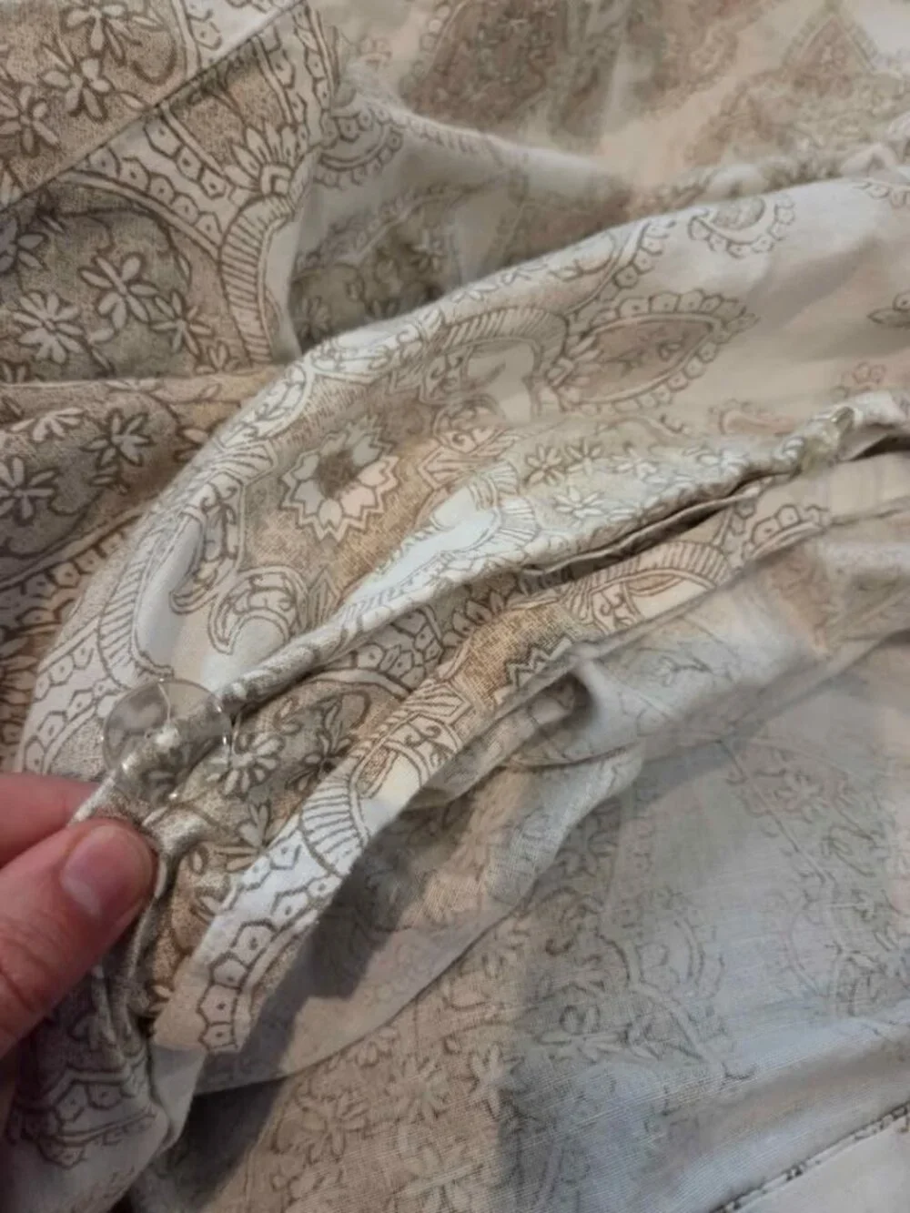 Pottery Barn full/queen size duvet cover and one standard pillow sham